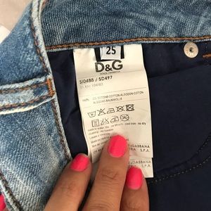 New D&G Dolce & Gabbana Denim pre wash skirt